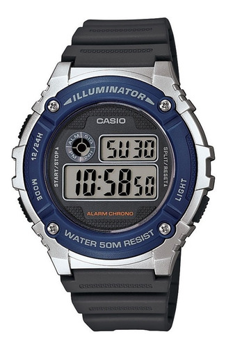 Relógio Masculino Casio Digital Esportivo W-216h-2avdf