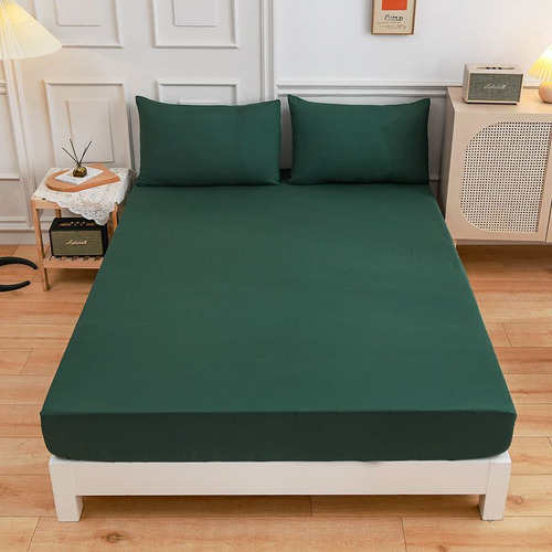 Sábana Bajera Ajustable Para Cama Doble Individual, Elástica