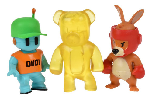 Pack 3 Figuras 5 Cms Stumble Guys - Pineapple Bear