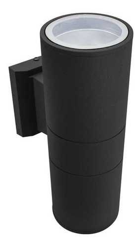 Imagen 1 de 6 de Luminaria Exterior 2 Luces 26cm Color Negro Lh2096