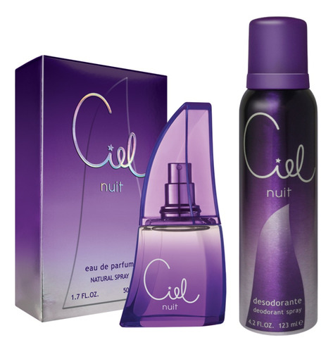 Combo Mujer Perfume Ciel Nuit Edp 50 Ml Desodorante 123 Ml