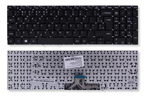 Teclado Para Notebook Samsung Np300e5l Preto Abnt2