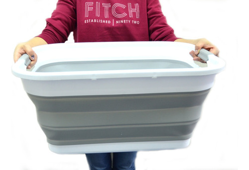 Canasta Plegable De Plástico Para Ropa Almacenamiento Compac