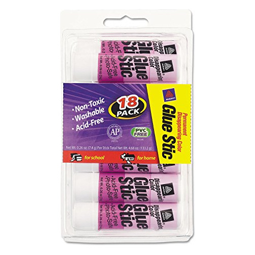 Barras De Pegamento 98079, 0.26 Oz, 18/pack, Se Seca Tr...