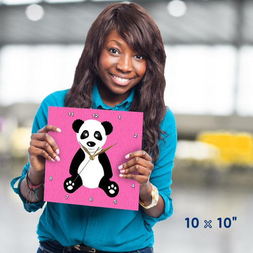 3drose Dpp__1 Lindo Panda De Dibujos Animados En El Reloj De
