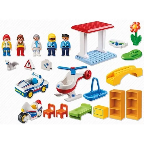 Playmobil 123 policia sales y ambulancia