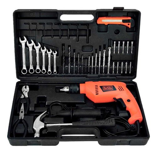 Rotomartillo 13mm B+d Hd565k 550w + Kit Herramientas Color Naranja
