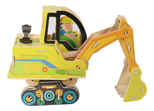 2025 Puzzle De Coche De Madera F Children Diy, Educativo, T