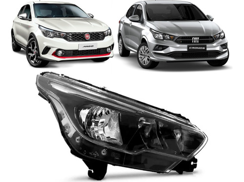 Optica Fiat Cronos Con Led 2021 2022 2023 Tipo Valeo Derecha