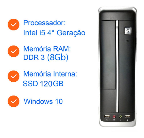Imagem 2 de 3 de Computador Core I5 4 Geração 8gb Ssd 120gb Hp 402 G1