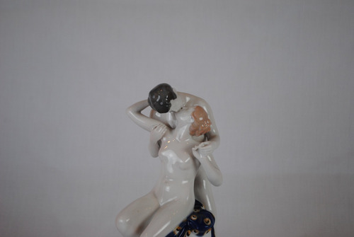 Figura Art Deco Rosenthal  Beso  Diseñada Por Richard Aigner