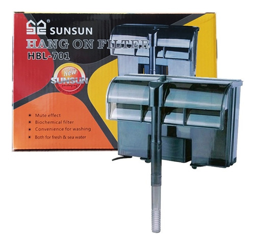 Filtro Externo Hang On Sunsun Hbl-701 600l/h 8w Para Aquário 110v