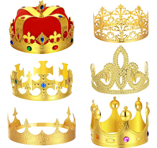 6 Packreyy Queen Corona  Royalreycrown Gold Accesorios