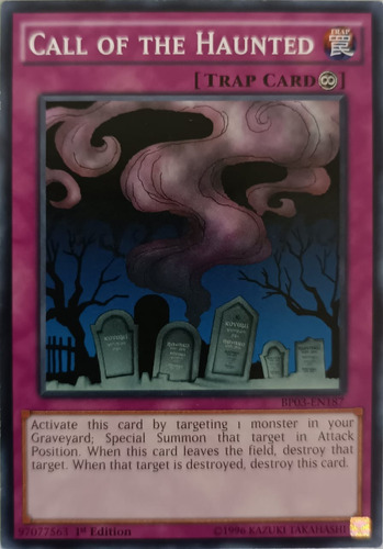Yugioh! Call Of The Haunted Bp03-en187 1st Edition