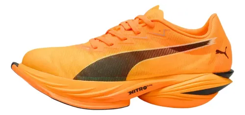 Tênis Puma Fast -r Nitro Elite 3 Feminino Laranja + Preto