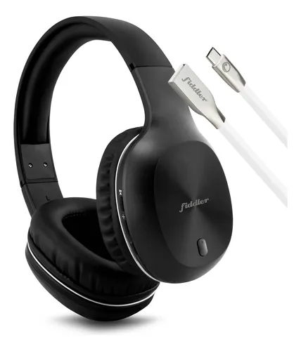 Audífonos Bluetooth Fiddler Negro + Cable Micro Usb