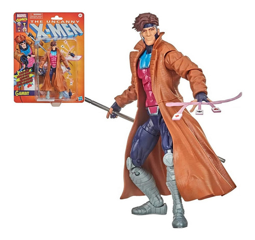 Marvel Legends Gambito Gambit Uncanny X-men Retro