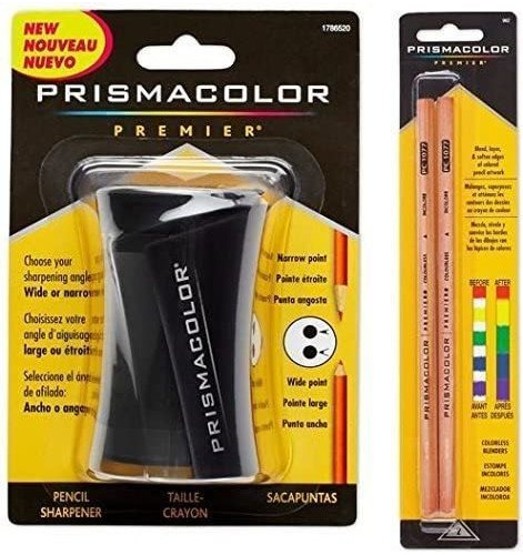 Prismacolor Blender - Lápiz Incoloro (2 Piezas) Y Sacapuntas