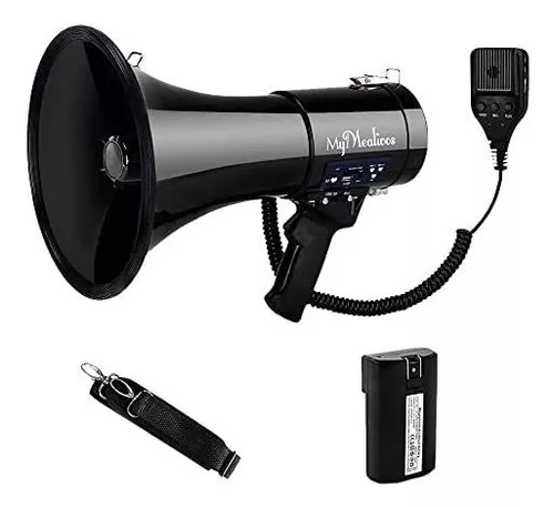 MyMealivos Megáfono portátil Bullhorn de 20 vatios de potencia