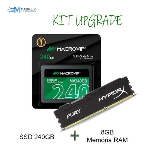  Kit Upgrade Ssd240gb + Memoria Ram 8gb Ddr4