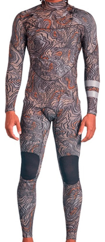 Long John Hurley Plus 3.2 Mm Fullsuit Neoprene Surf Printed