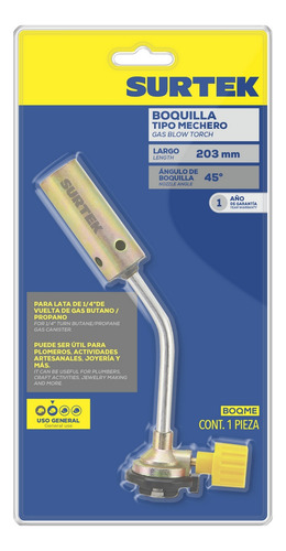 Boquilla Para Lata De Gas Tipo Mecha Surtek