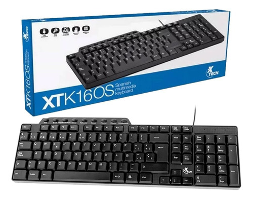 Teclado Multimedia Usb Xtech Xtk-160s Circuit Shop 