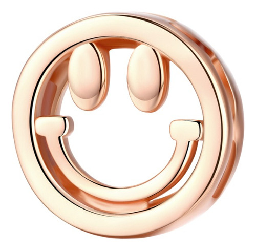 Dije Plata Fina 925 Smile Para Charm Pandora Color Plateado