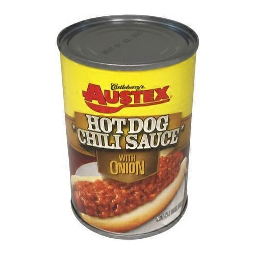 Salsa Chili Dog Austex  283gr Hotdog Nachos Cebolla