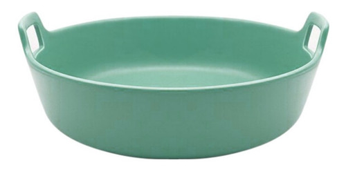 Bowl C/asas Ceramica 30x29x9cm Verde Mate