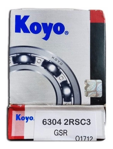 Rodamiento 6304-2rsc3 Marca: Koyo