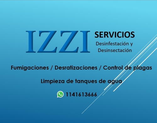 Fumigaciones Limpieza De Tanques Desratizaciones Izzi