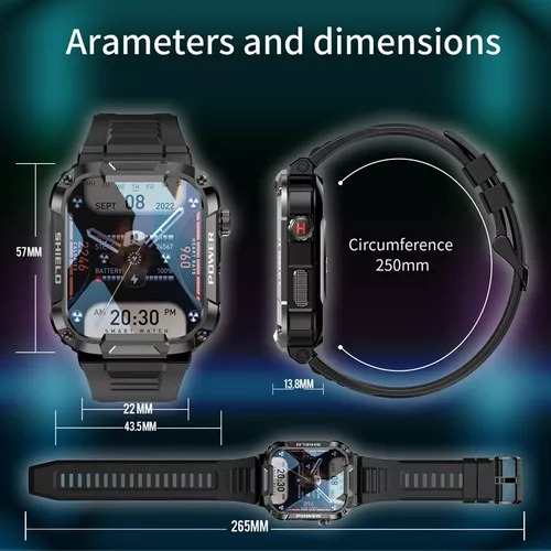 Reloj Inteligente De Llamada Bluetooth Resistente Al Agua