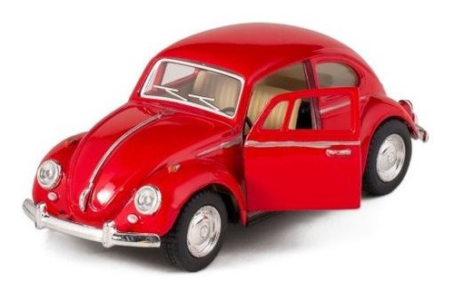 Juguete De Escarabajo Volkwagen Rojo Fundido Clasico De 196