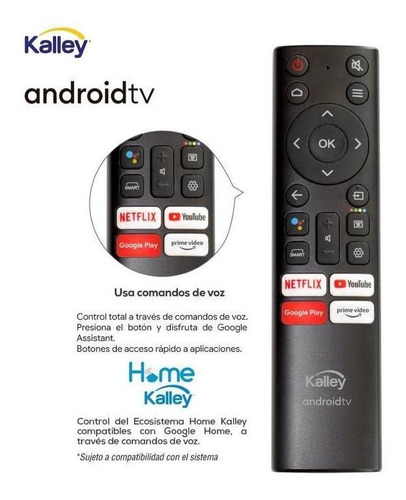 Imagen 6 de 8 de Televisor Kalley 50 Smart Bluetooth K-atv50uhd Android