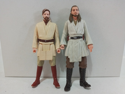 Figuras Star Wars Obi Wan Kenobi Y Qui Gon Jinn 3.75