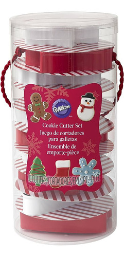 Juego 10 Cortadores Para Galletas Navidad Wilton