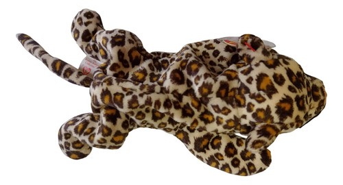 Leopardo Peluch Ty Beanie Baby Freckles Panthera Pardus 1996 Manchas