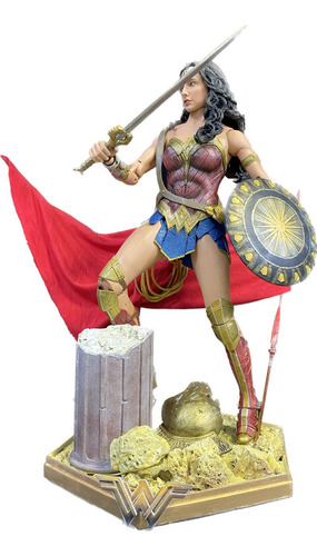 Mulher Maravilha 1/4 Neca Wonder Woman 45cm Base Custom (Recondicionado)