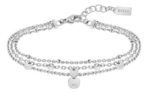 Pulsera Hugo Boss Iris Acero Inoxidable 1580331 Para Mujer