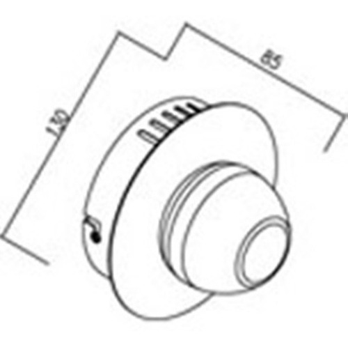 Imagen 3 de 5 de Aplique Pared Interior Led 1 Luz Bola Candil Baño 220v 15w