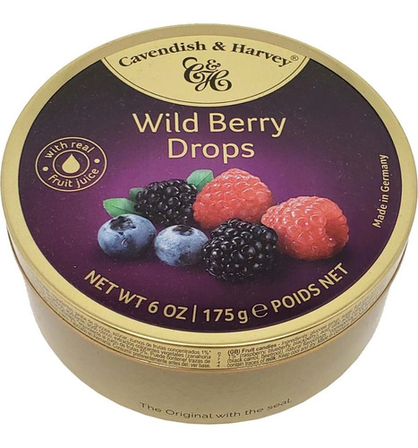 Caramelos Cavendish & Harvey Wild Berry 175g Alemania