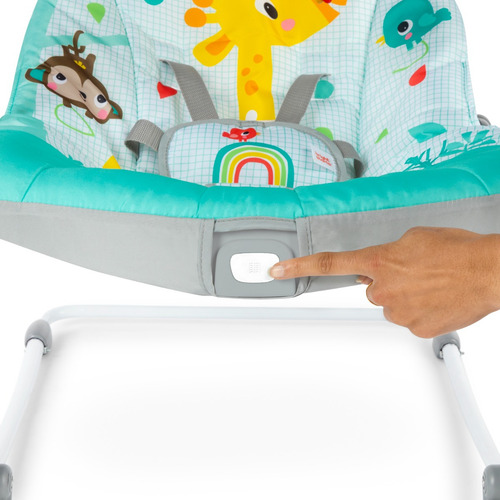 Bright Starts Silla Mecedora Para Bebés Y Niños Pequeños Turquesa Animales De La Selva