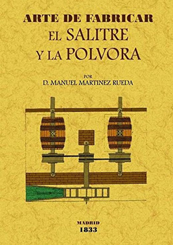 Arte De Fabricar El Salitre Y La Polvora (edicion Facsimilar 1833), De Martinez Rueda, Manuel. Editorial Maxtor, Tapa Blanda, Edición 1.0 En Español, 2012
