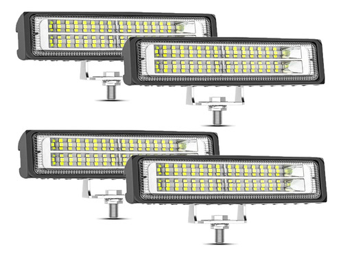 Barra Luz Led 6  84 W Trabajo Una Sola Fila Antiniebla Combo