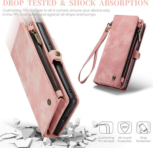 B2 Funda Estilo Cartera A Prueba De Caídas For Samsung