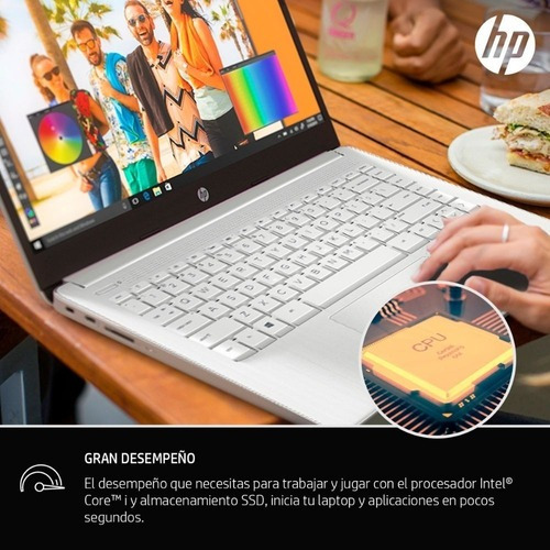 Notebook 14-cf2077la 14" color plata natural 4GB de Ram - 256GB SSD - Intel Core i3
