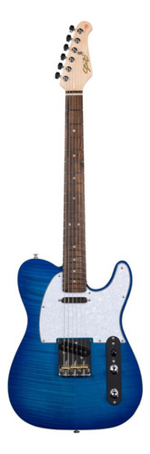 Guitarra Seizi Vintage Saitama Plus Tl Flamed Blue