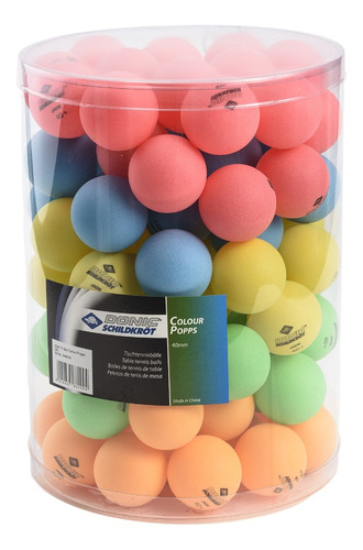 Pelotas Ping Pong Donic Colour Popps X 90 Unidades