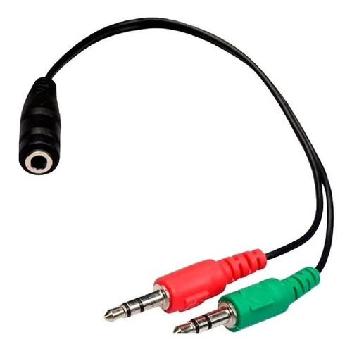 Cable Adaptador 2 Miniplug 3,5m Macho A Minijack Hembra Trr 